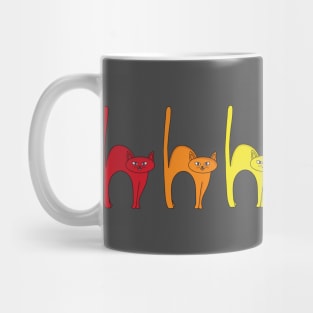 Cute Cats Rainbow Flag Mug